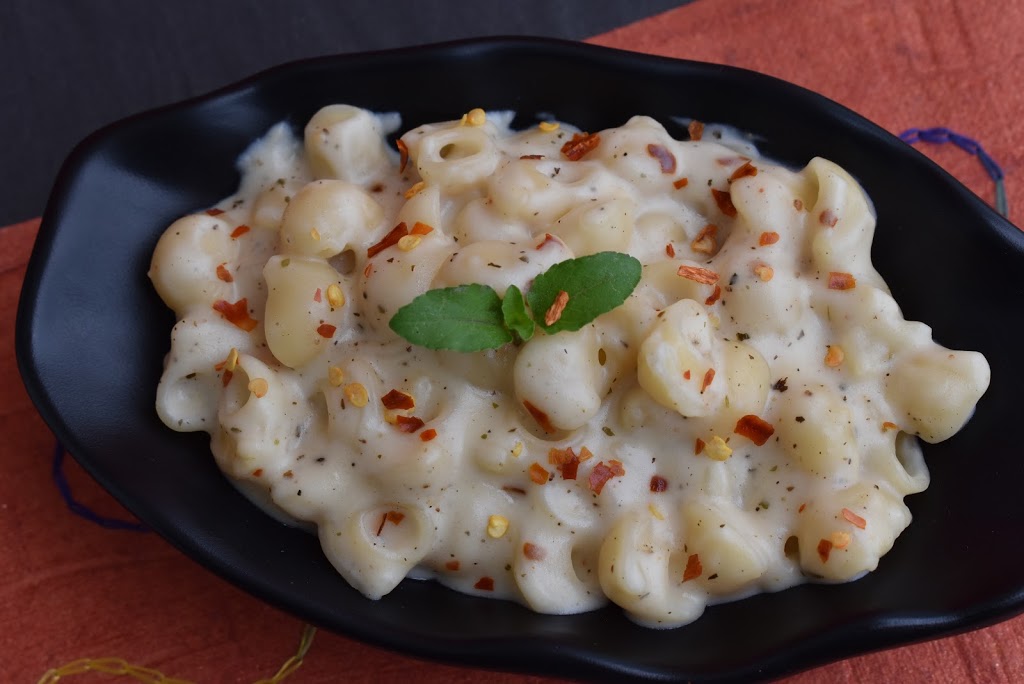 Pipe Rigate Pasta In White Sauce RasoiTak